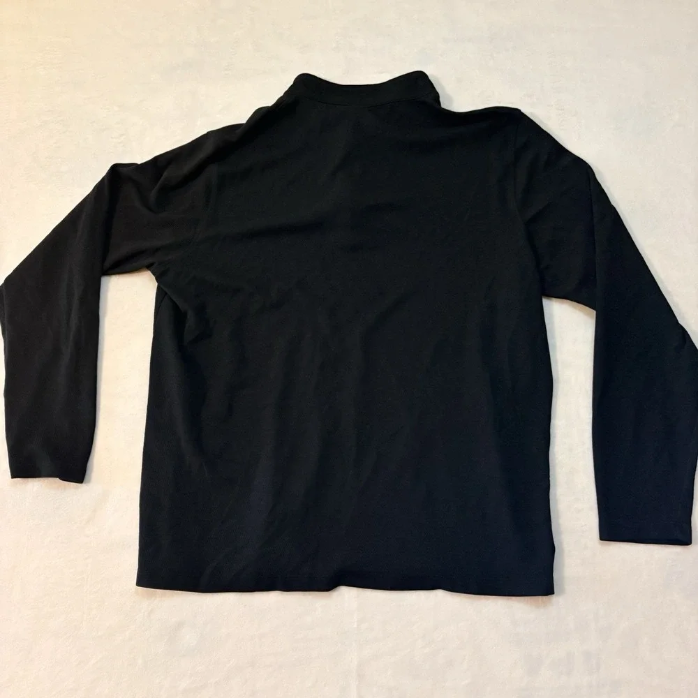 Nike Men's Quarter Zip Pullover 1/4 Zip Long Sleeve Black Dri-fit Size XL Golf